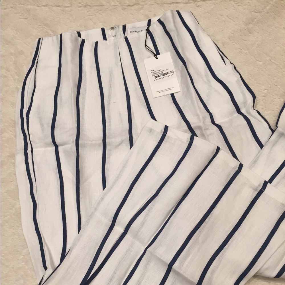 Faithfull The Brand high rise linen Tomas pants - Picture 7 of 8